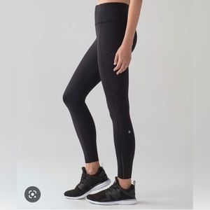Fast & Free Black Lululemon Leggings Size 8